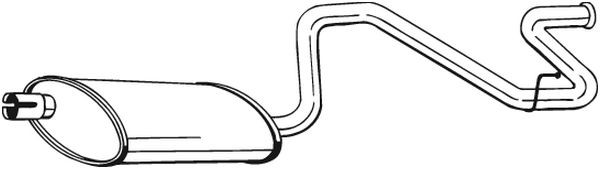 Глушитель выхлопных газов конечный 281-867 BOSAL