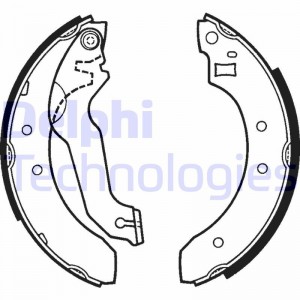 Комплект тормозных колодок LS1249 DELPHI