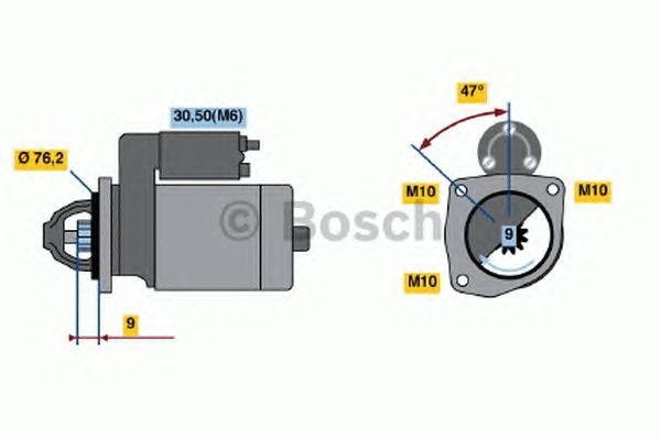 Стартер 0001109340 BOSCH