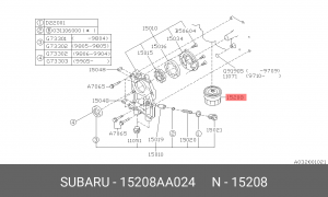 Масляный фильтр 15208AA024 SUBARU