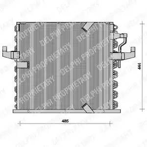 Конденсатор, кондиционер TSP0225016 DELPHI