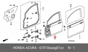 Деталь 67010SAAG01ZZ HONDA
