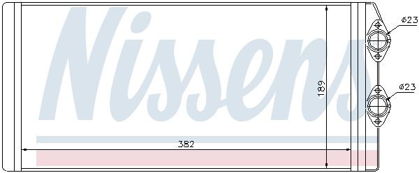 Теплообменник, отопление салона 73629 NISSENS