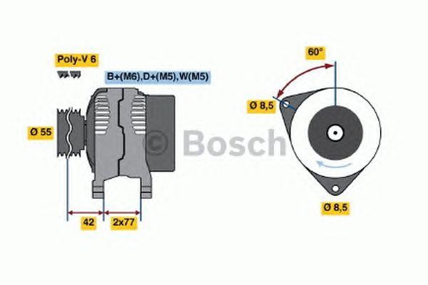 Генератор 0123310029 BOSCH