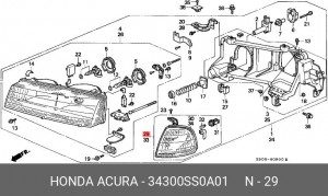 Указатель поворота 34300SS0A01 HONDA