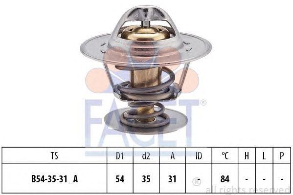 Термостат, охлаждающая жидкость 7.8612S FACET