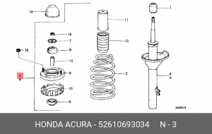 Амортизатор 52610693034 HONDA