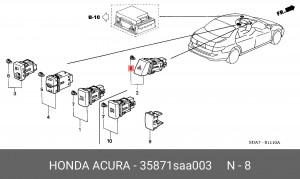 Лампа 35871SAA003 HONDA
