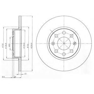Диск тормозной BG4155 DELPHI
