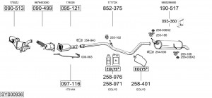 Глушитель выхлопных газов конечный 148087 BOSAL