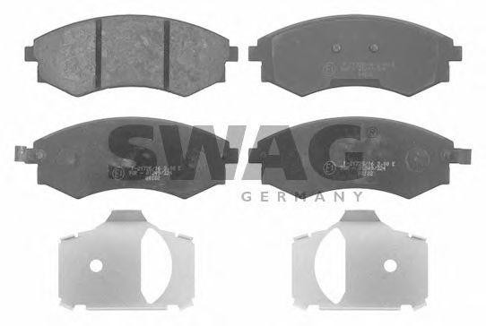 Комплект тормозных колодок, диско 90 91 6681 SWAG