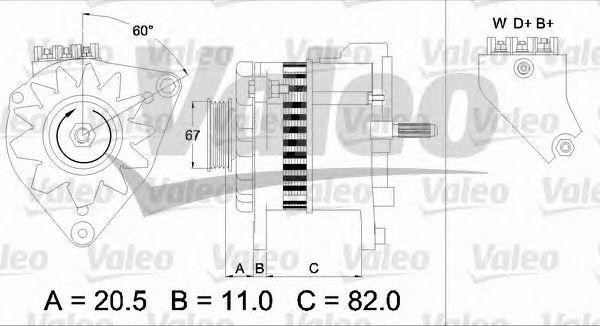 Генератор 437390 VALEO PHC