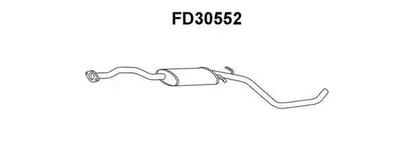 Предглушитель выхлопных газов FD30552 VENEPORTE