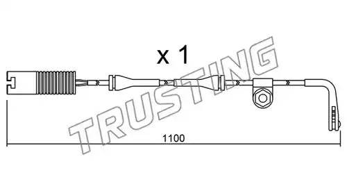 Сигнализатор, износ тормозных колодок SU.148 TRUSTING