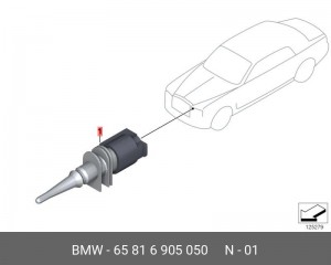 Датчик температуры наружного воздуха 65 81 6 905 050 BMW