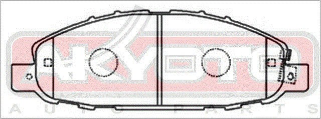 Колодки тормозные дисковые AKD-2475 AKYOTO