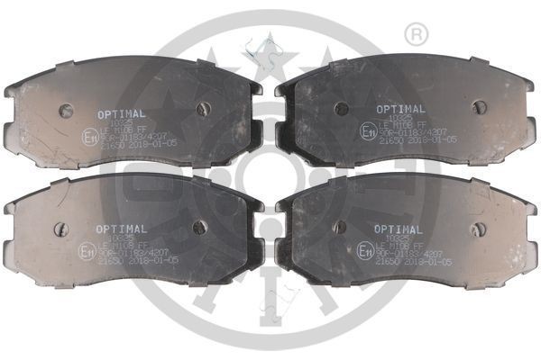 Комплект тормозных колодок, диско 10325 OPTIMAL