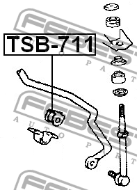 Втулка стабилизатора TSB-711 FEBEST