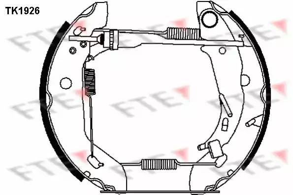 Комплект тормозных колодок TK1926 FTE