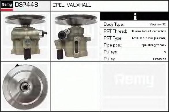 Гидравлический насос, рулевое управление DSP448 DELCO REMY