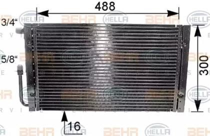 Конденсатор, кондиционер 8FC351038061 HELLA