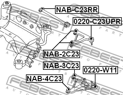 Сайлентблок NAB-4C23 FEBEST