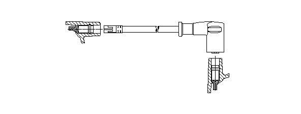 Провод зажигания 6A3857 BREMI