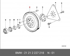 Маховик 21 21 2 227 218 BMW
