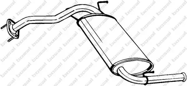 Глушитель выхлопных газов конечный 279553 BOSAL