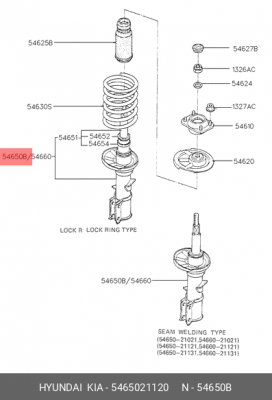 Амортизатор 5465021120 HYUNDAI KIA