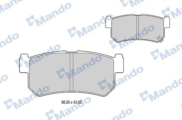 Колодки тормозные дисковые MPD13 MANDO