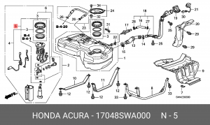 Фильтр топливный 17048SWA000 HONDA
