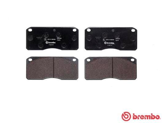 Комплект тормозных колодок, диско P A6 011 BREMBO