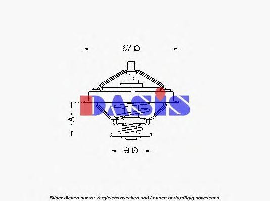 Термостат, охлаждающая жидкость 751933N AKS DASIS