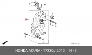 Резонатор воздушного фильтра 17230PT2010 HONDA