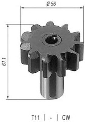 Ведущая шестерня, стартер 940113020017 MAGNETI MARELLI