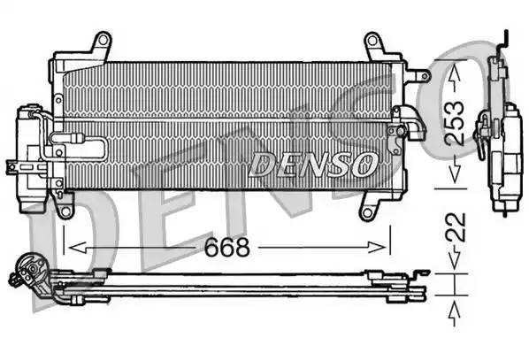 Конденсатор, кондиционер DCN09093 DENSO