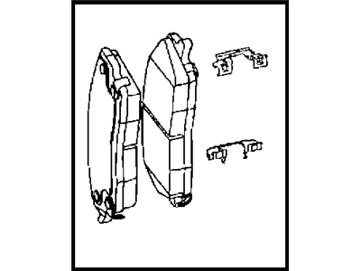 Комплект тормозных колодок, диско 5142555AA CHRYSLER