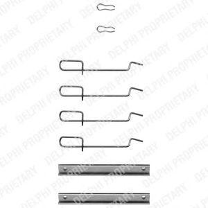 Комплектующие, колодки дискового тормоза LX0072 DELPHI