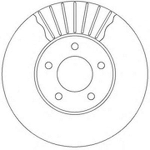 Тормозной диск 562292B BENDIX JURID