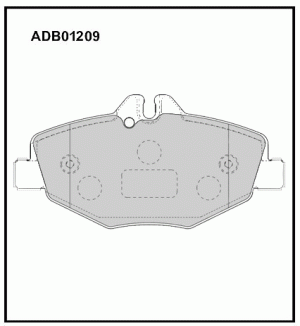 Колодки тормозные дисковые ADB01209 ALLIED NIPPON