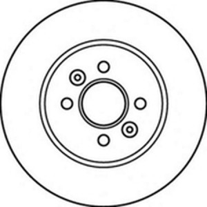 Тормозной диск 561516B BENDIX JURID