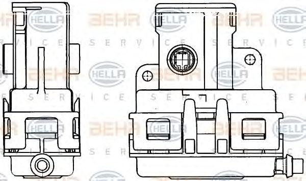 Клапан повортной заслонки 6NV351329411 HELLA