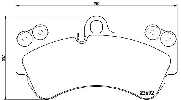Комплект тормозных колодок, диско P85069 BREMBO