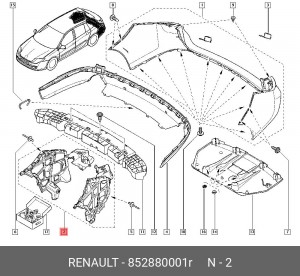 Деталь 852880001R RENAULT