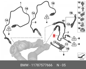 Датчик кислородный (лямбда-зонд) 11 78 7 577 666 BMW