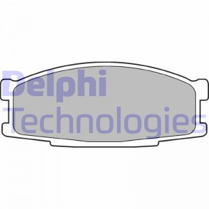 Комплект тормозных колодок, диско LP981 DELPHI