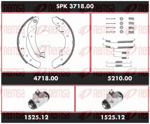 Комплект тормозных колодок SPK371800 REMSA