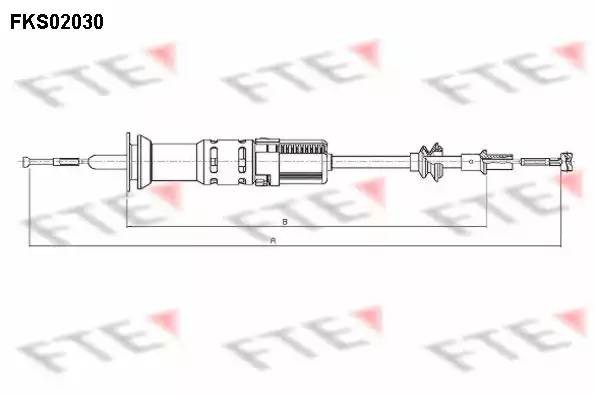 Трос, управление сцеплением FKS02030 FTE