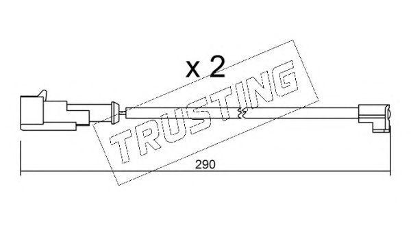 Сигнализатор, износ тормозных колодок SU.100K TRUSTING